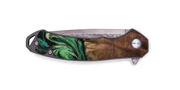 EDC Wood Pocket Knife - Genesis (Green, 801353)
