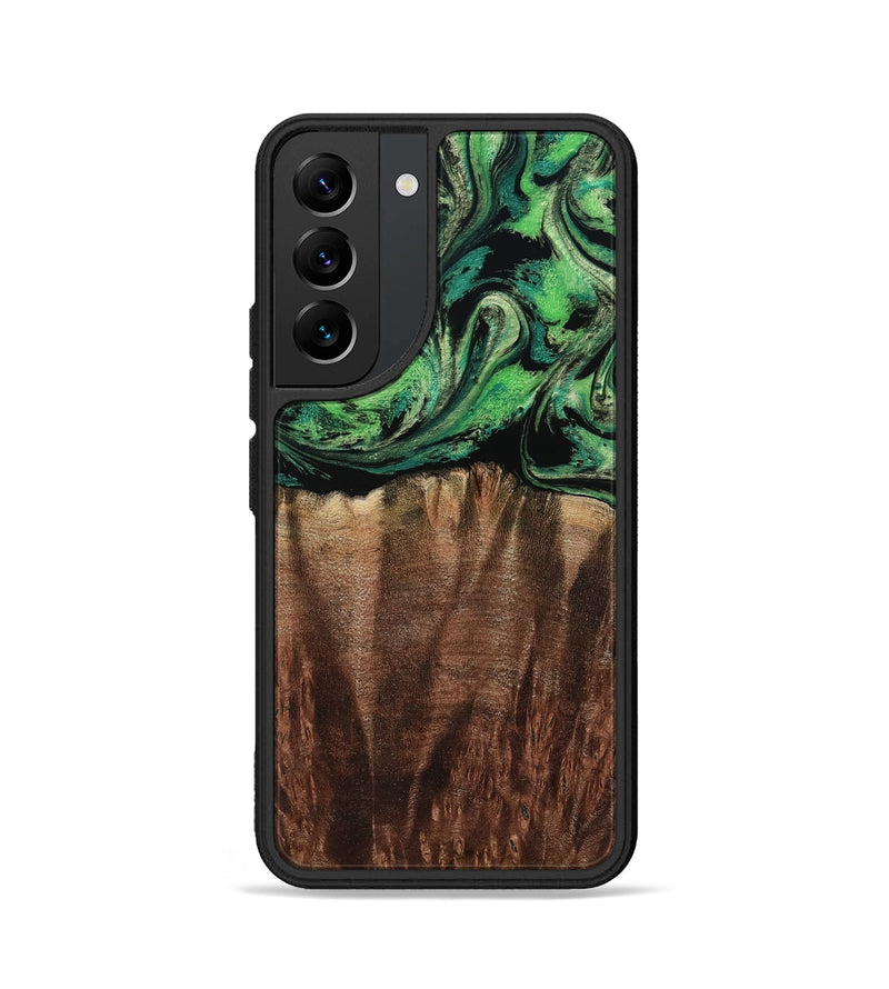 Galaxy S22 Wood Phone Case - Genesis (Green, 801353)