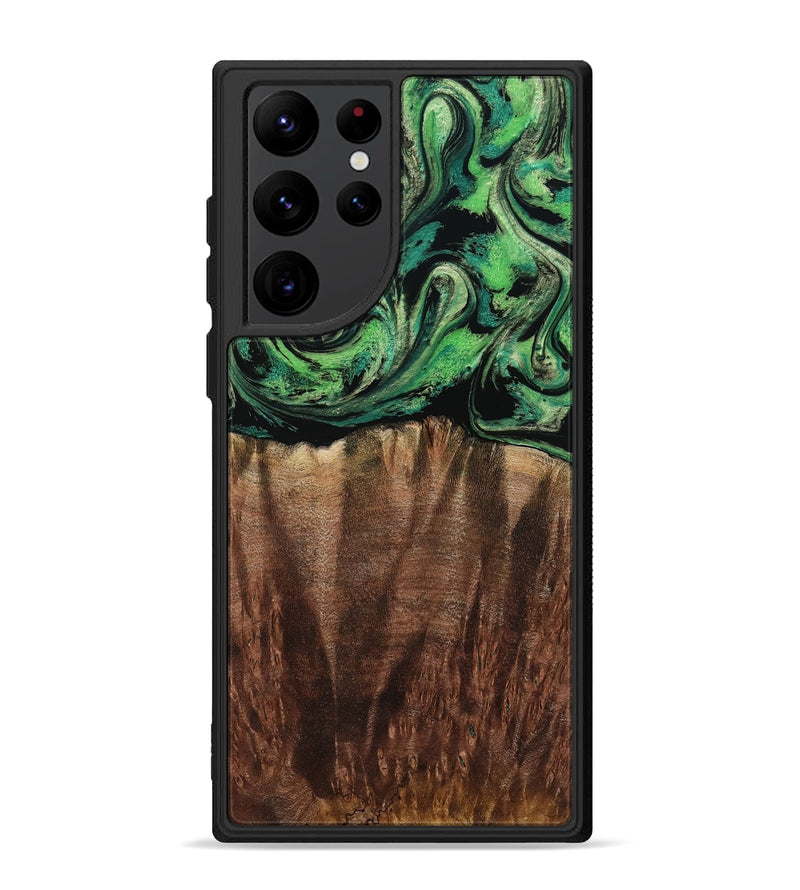 Galaxy S22 Ultra Wood Phone Case - Genesis (Green, 801353)