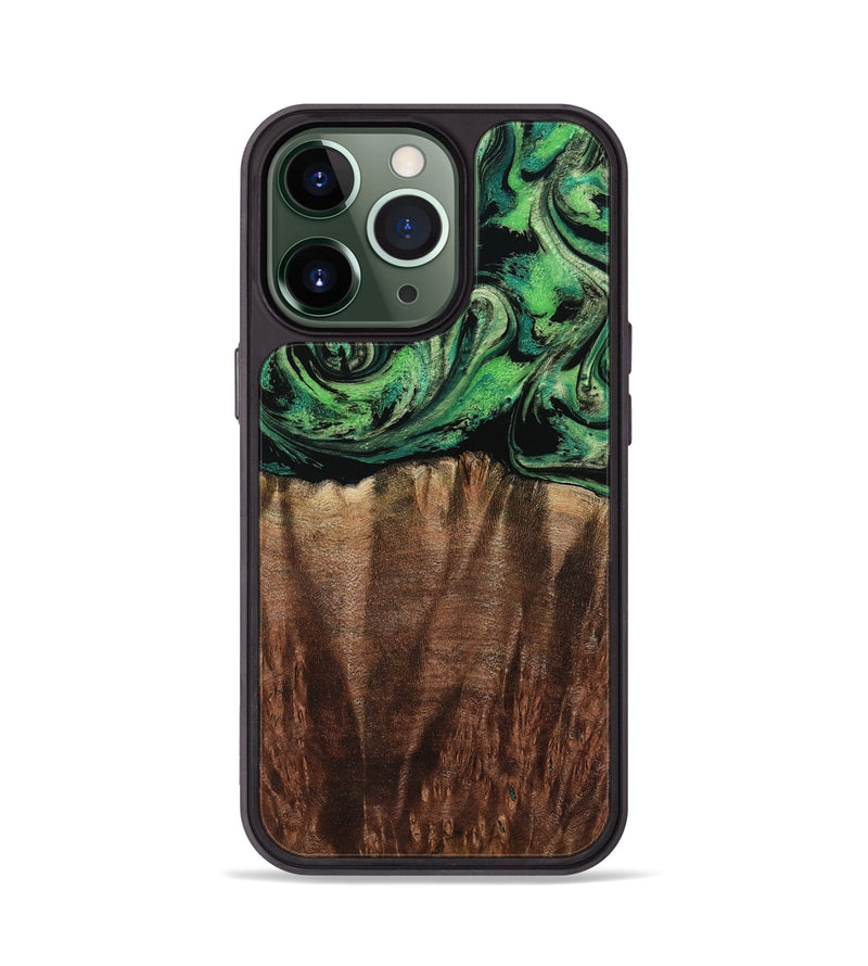 iPhone 13 Pro Wood Phone Case - Genesis (Green, 801353)