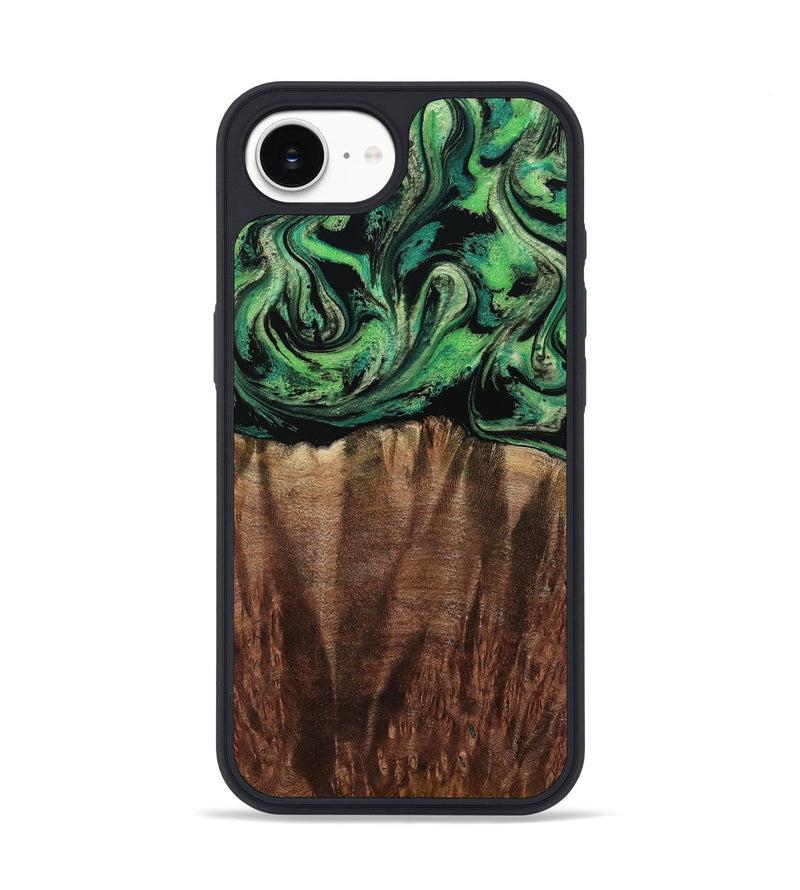 iPhone 16e Wood Phone Case - Genesis (Green, 801353)