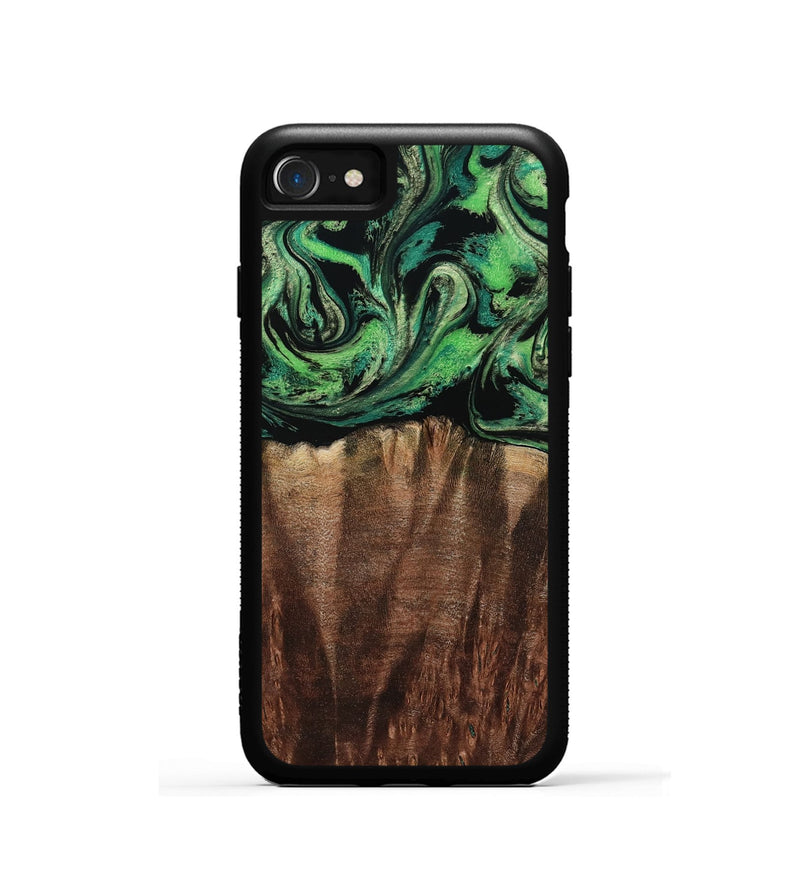 iPhone SE Wood Phone Case - Genesis (Green, 801353)