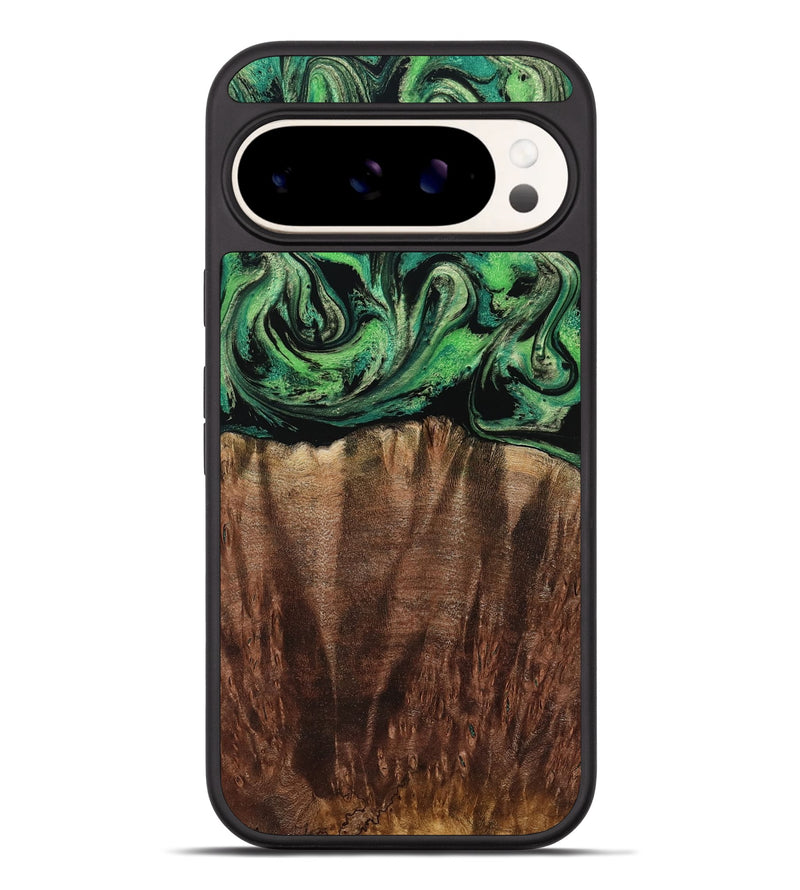 Pixel 9 Pro XL Wood Phone Case - Genesis (Green, 801353)