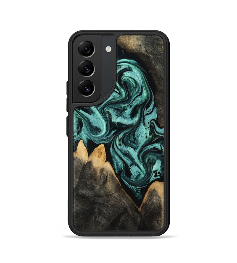 Galaxy S22 Wood Phone Case - Karin (Green, 801354)