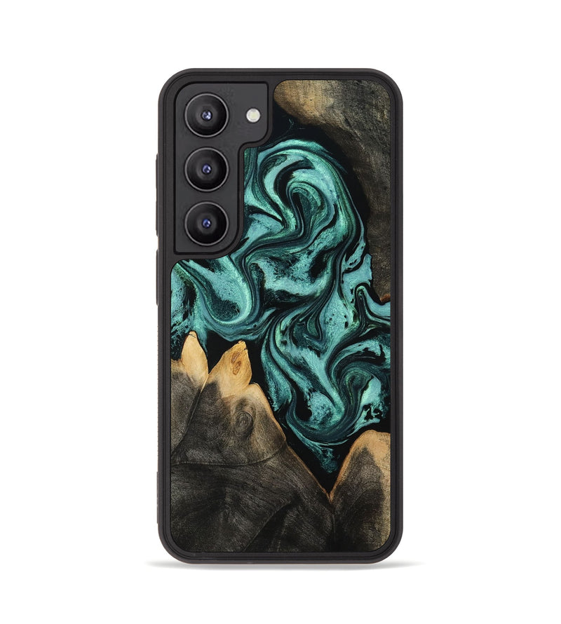 Galaxy S23 Wood Phone Case - Karin (Green, 801354)