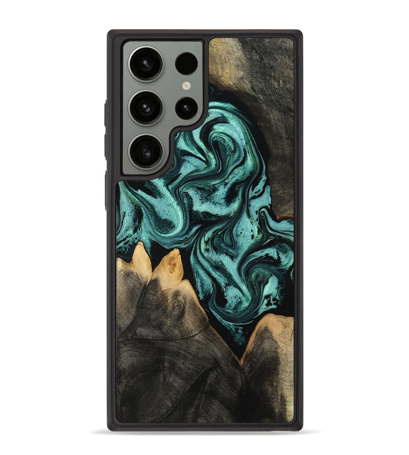 Galaxy S23 Ultra Wood Phone Case - Karin (Green, 801354)