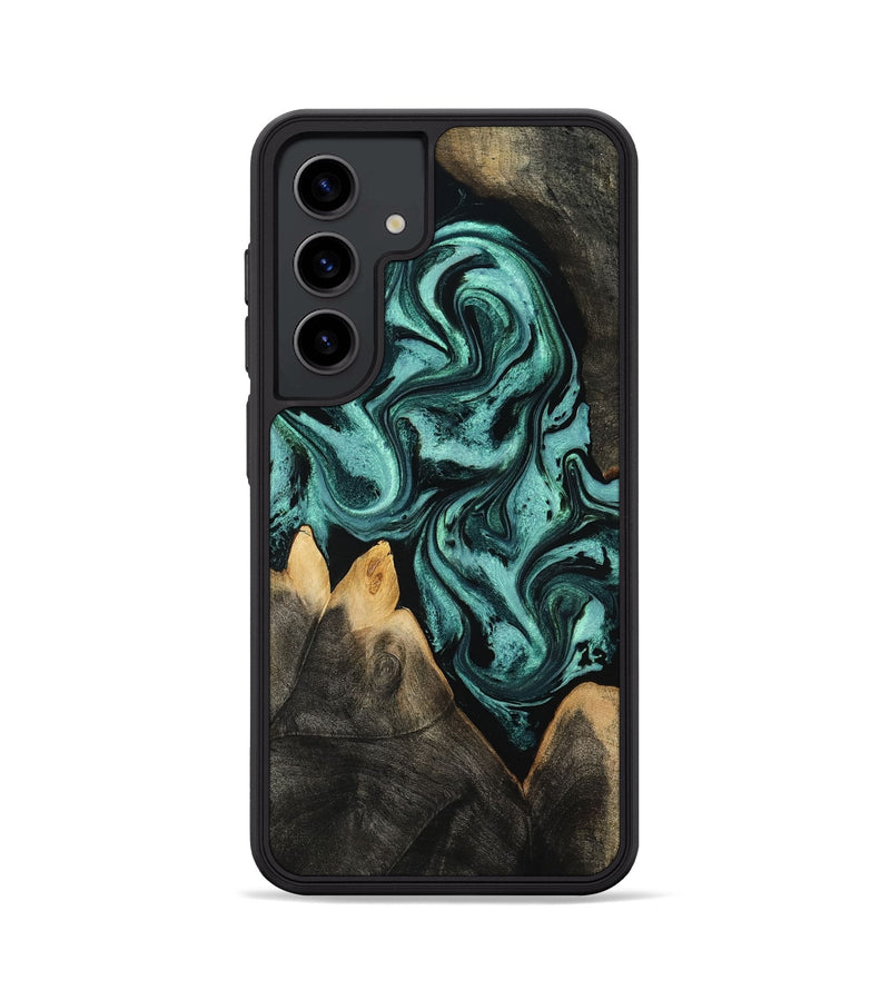 Galaxy S24 Wood Phone Case - Karin (Green, 801354)