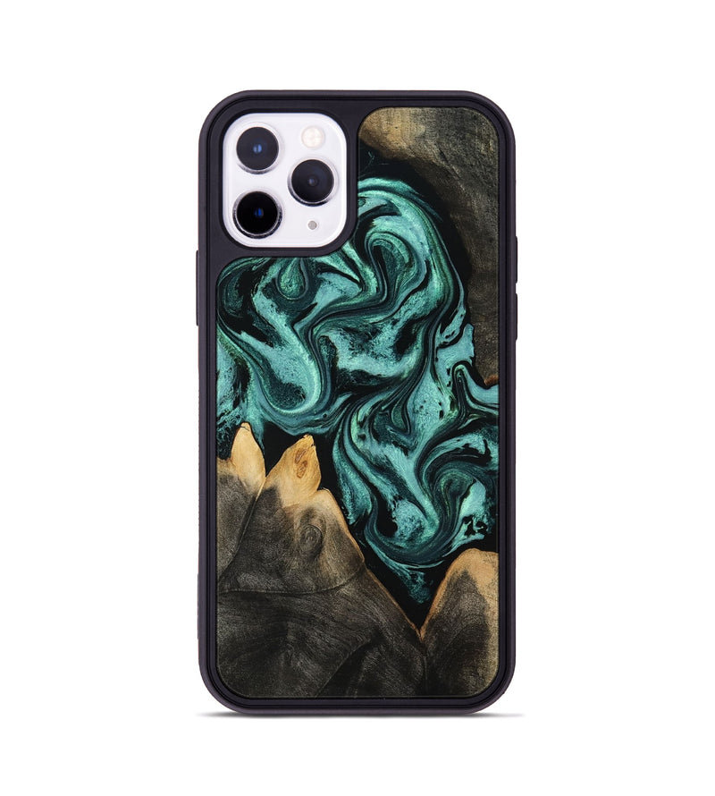 iPhone 11 Pro Wood Phone Case - Karin (Green, 801354)