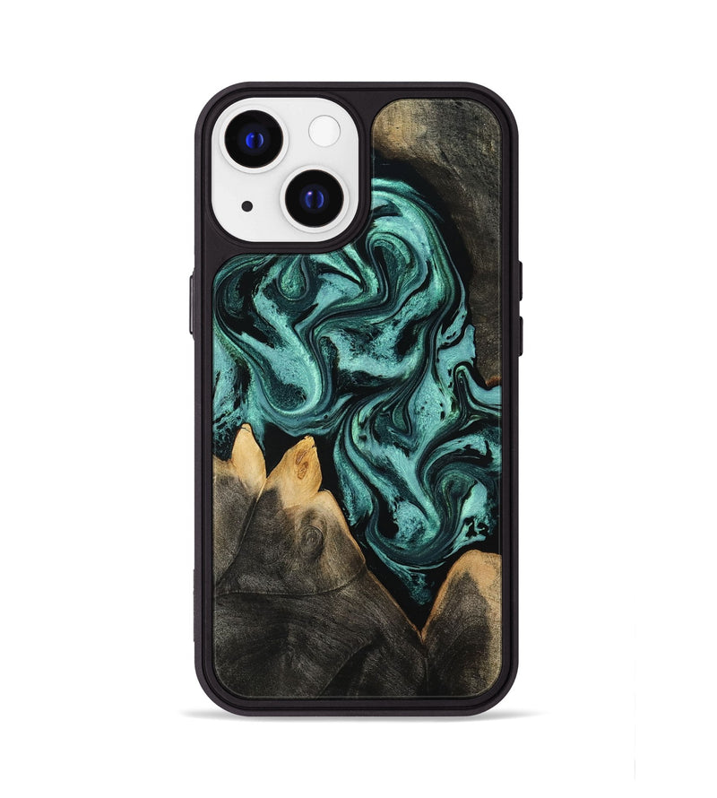 iPhone 13 Wood Phone Case - Karin (Green, 801354)