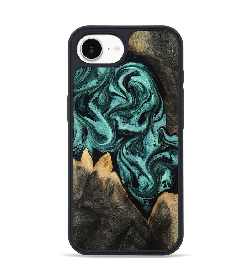 iPhone 16e Wood Phone Case - Karin (Green, 801354)