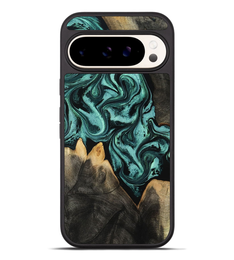 Pixel 9 Pro XL Wood Phone Case - Karin (Green, 801354)