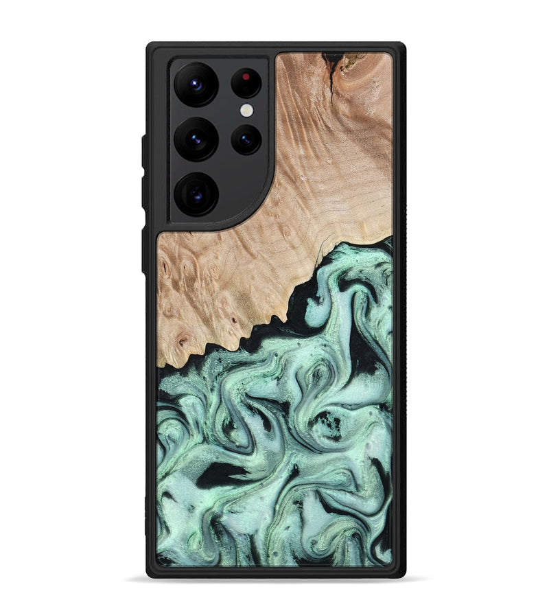Galaxy S22 Ultra Wood Phone Case - Kadeem (Green, 801356)