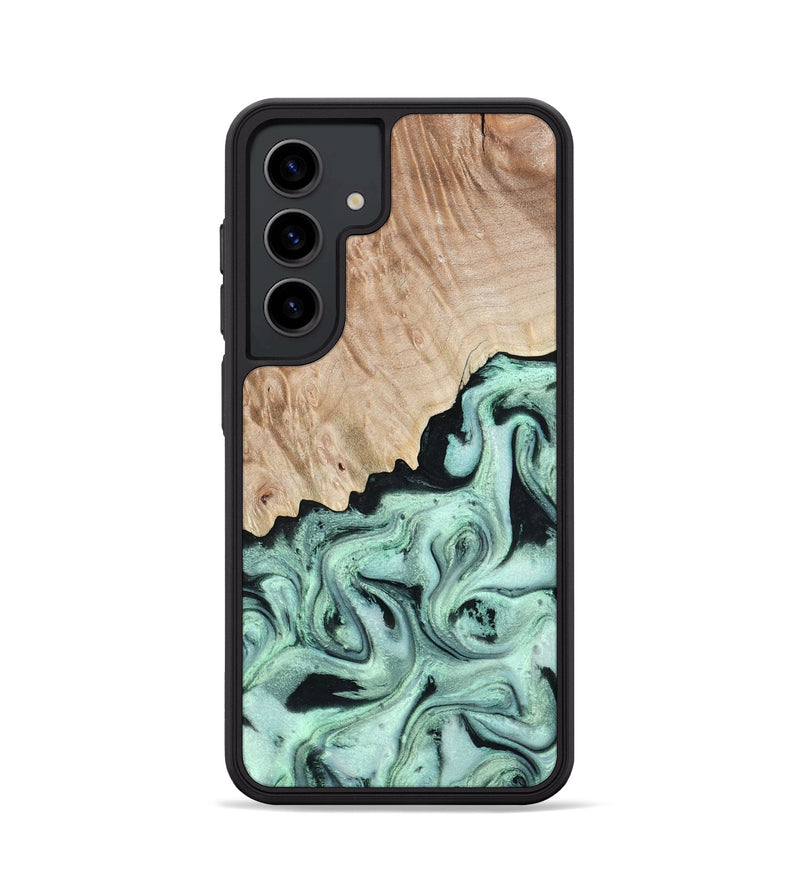 Galaxy S24 Wood Phone Case - Kadeem (Green, 801356)