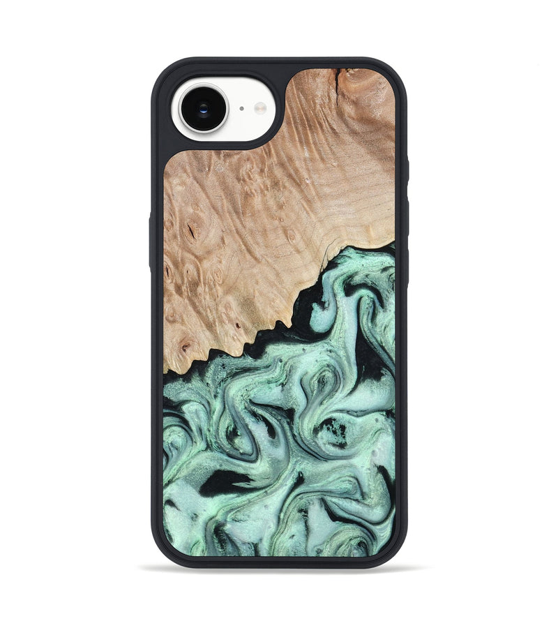 iPhone 16e Wood Phone Case - Kadeem (Green, 801356)