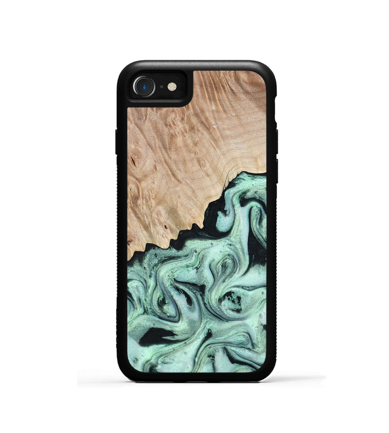 iPhone SE Wood Phone Case - Kadeem (Green, 801356)