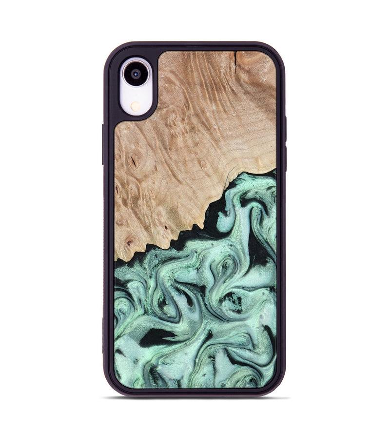 iPhone Xr Wood Phone Case - Kadeem (Green, 801356)