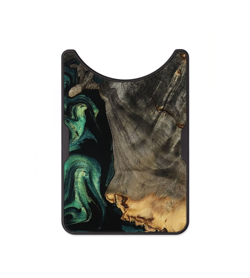 Alloy Wood Wallet - Dara (Green, 801357)