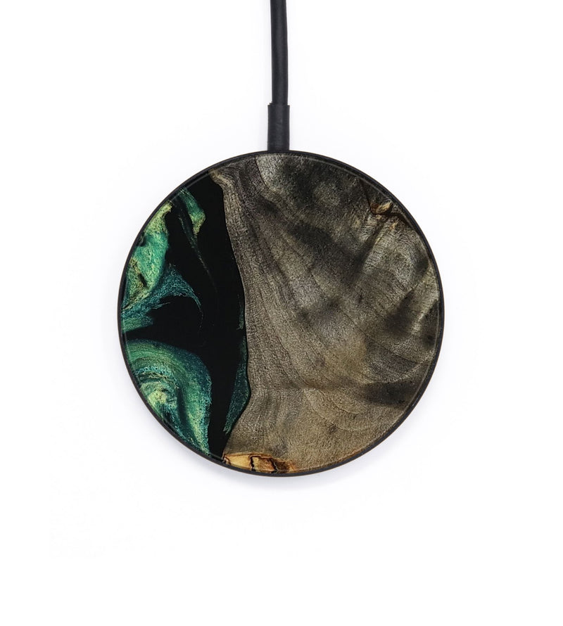 Circle Wood Wireless Charger - Dara (Green, 801357)