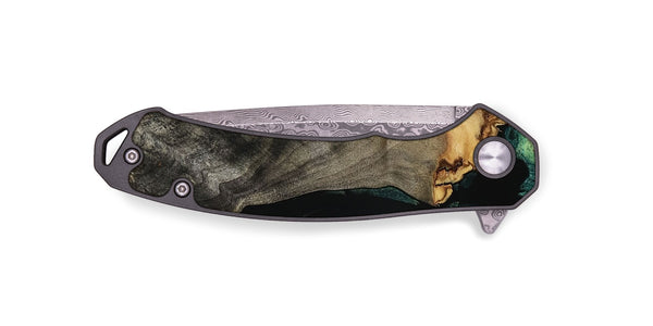 EDC Wood Pocket Knife - Dara (Green, 801357)