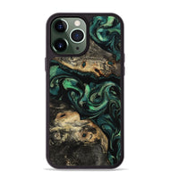 iPhone 13 Pro Max Wood Phone Case - Beatriz (Green, 801358)