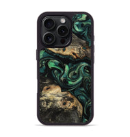 iPhone 16 Pro Wood Phone Case - Beatriz (Green, 801358)