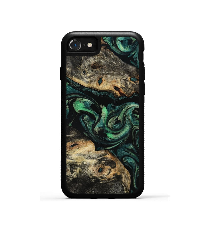 iPhone SE Wood Phone Case - Beatriz (Green, 801358)