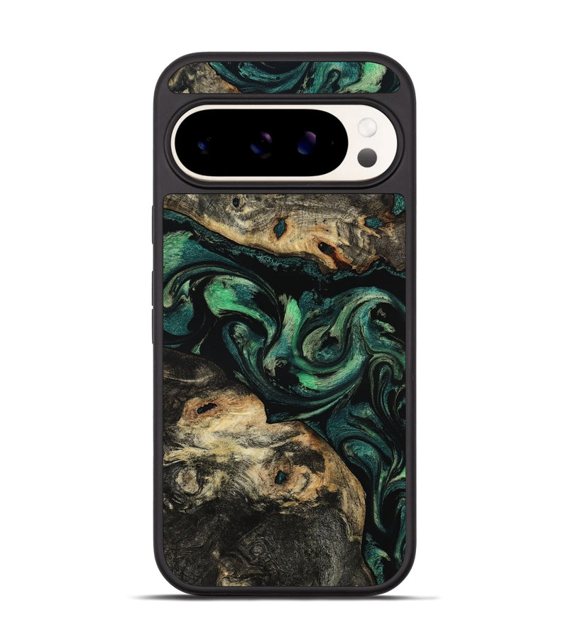 Pixel 9 Wood Phone Case - Beatriz (Green, 801358)