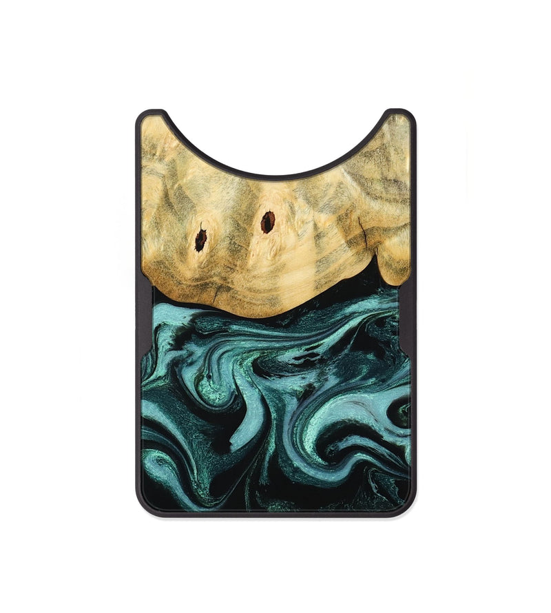 Alloy Wood Wallet - Kacey (Blue, 801359)