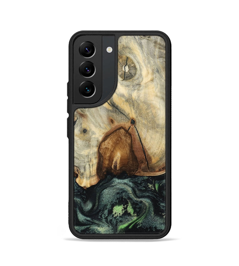 Galaxy S22 Wood Phone Case - Arthur (Green, 801360)