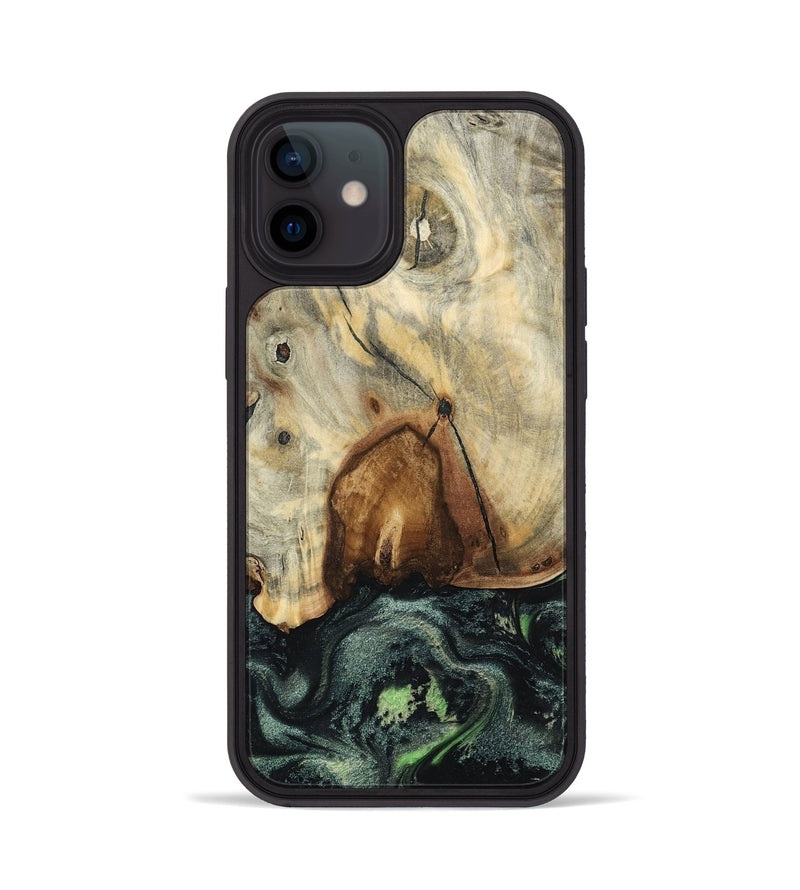 iPhone 12 Wood Phone Case - Arthur (Green, 801360)