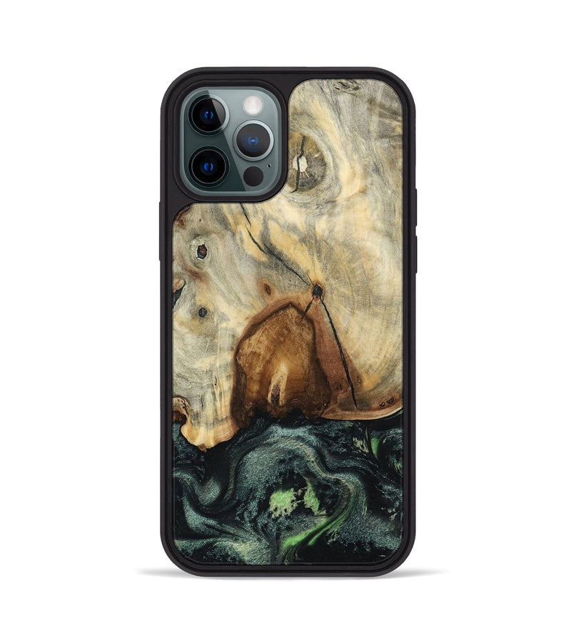 iPhone 12 Pro Wood Phone Case - Arthur (Green, 801360)
