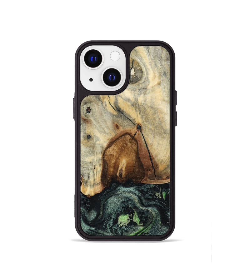 iPhone 13 mini Wood Phone Case - Arthur (Green, 801360)