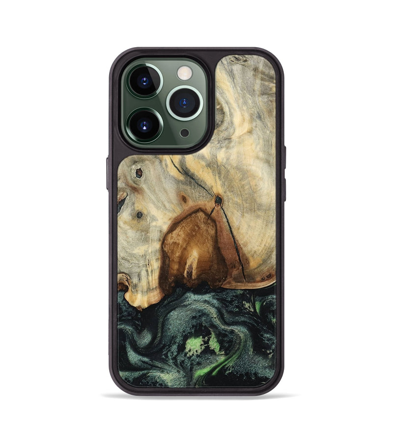 iPhone 13 Pro Wood Phone Case - Arthur (Green, 801360)