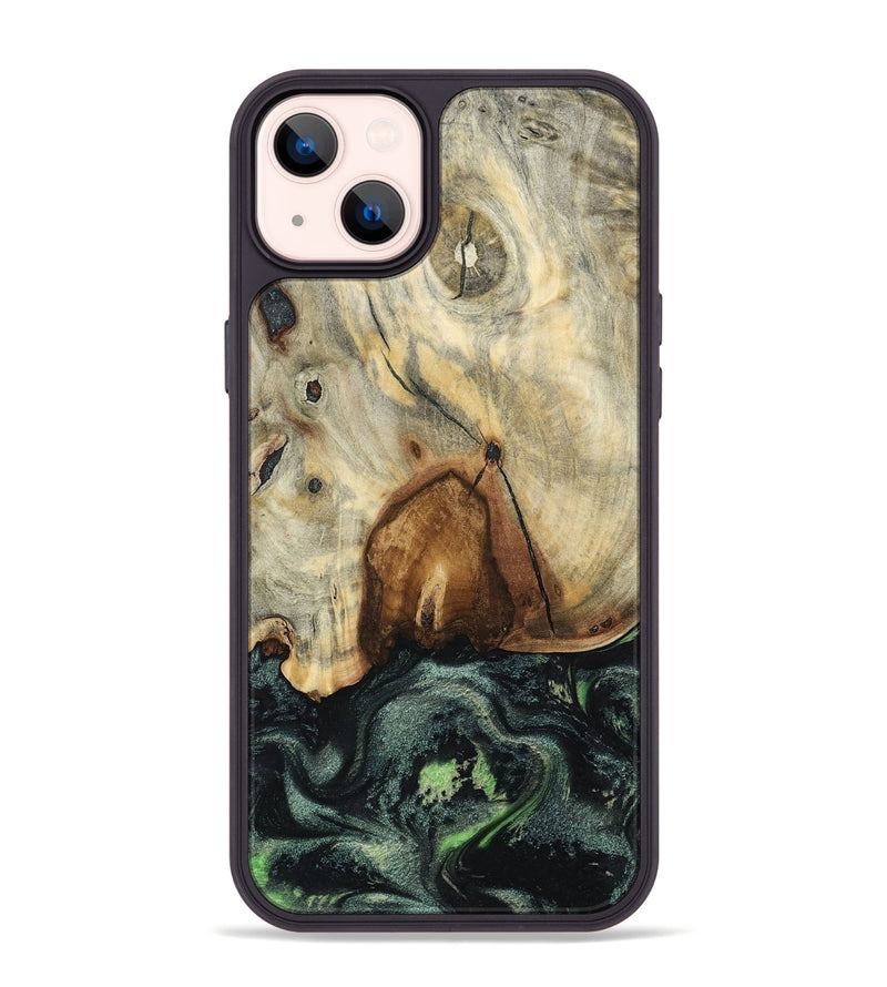 iPhone 14 Plus Wood Phone Case - Arthur (Green, 801360)