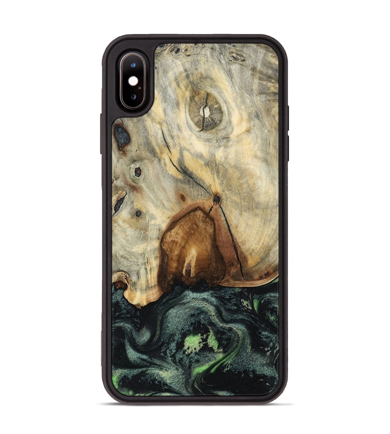 iPhone Xs Max Wood Phone Case - Arthur (Green, 801360)