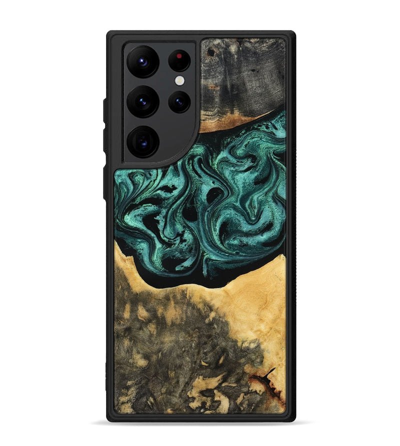 Galaxy S22 Ultra Wood Phone Case - Cloe (Green, 801361)