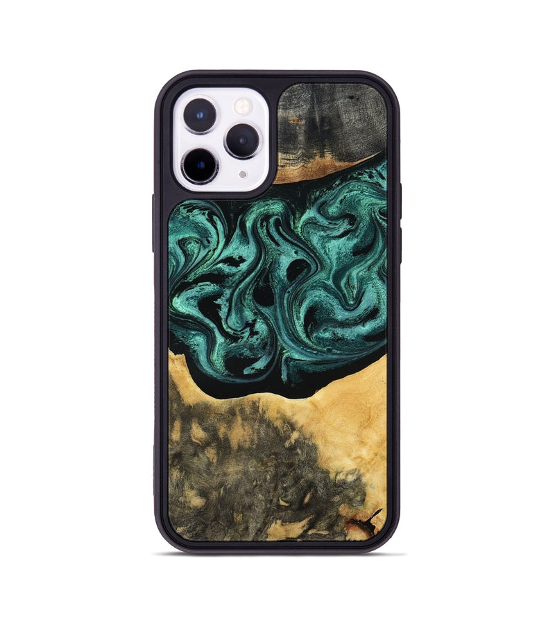 iPhone 11 Pro Wood Phone Case - Cloe (Green, 801361)