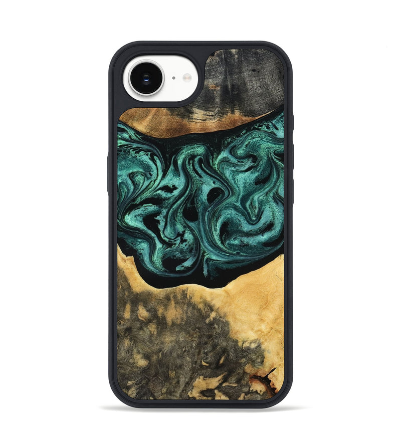 iPhone 16e Wood Phone Case - Cloe (Green, 801361)