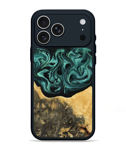 iPhone 17 Pro Max Wood Phone Case - Cloe (Green, 801361)