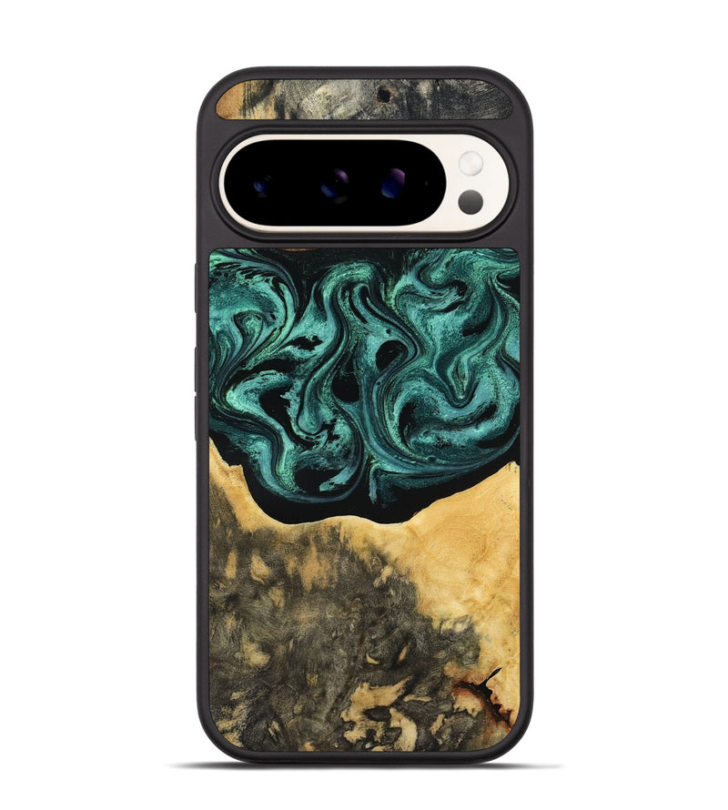 Pixel 9 Wood Phone Case - Cloe (Green, 801361)