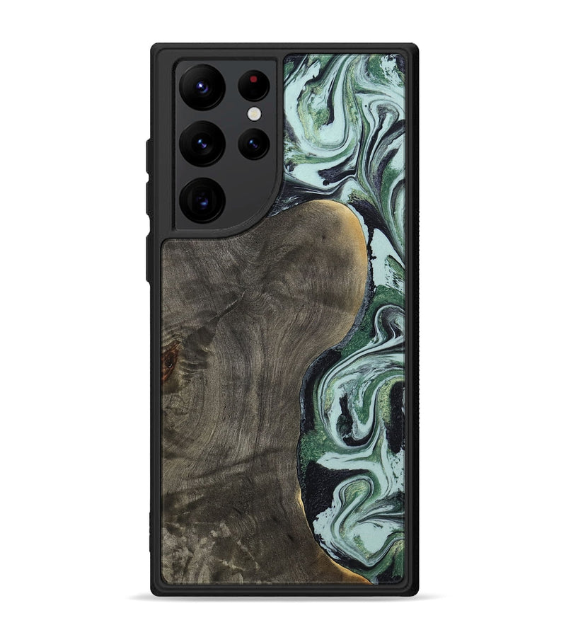 Galaxy S22 Ultra Wood Phone Case - Ocie (Green, 801362)
