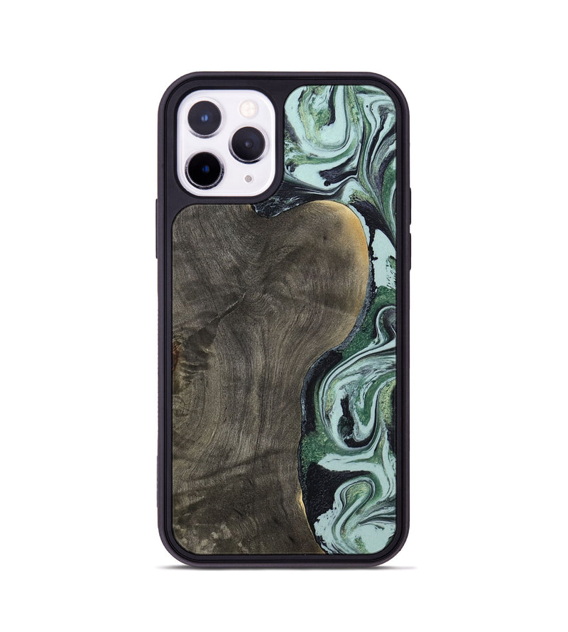 iPhone 11 Pro Wood Phone Case - Ocie (Green, 801362)