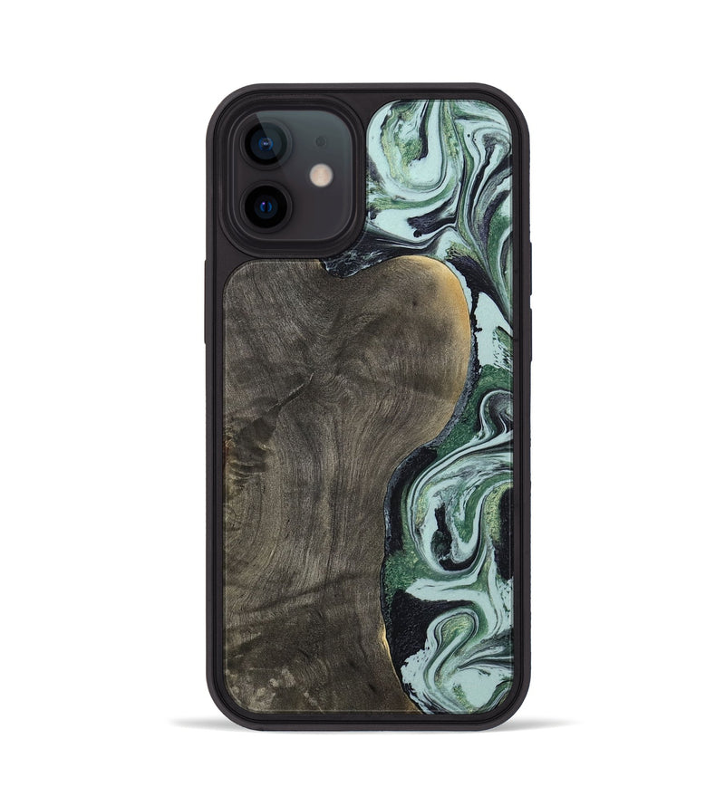iPhone 12 Wood Phone Case - Ocie (Green, 801362)