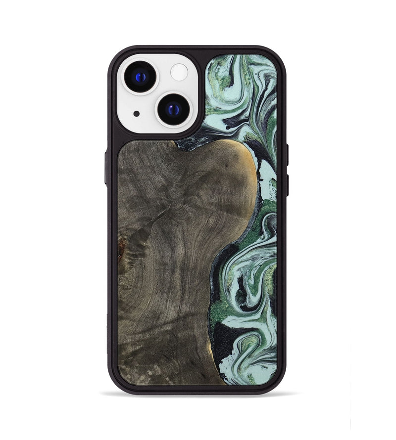 iPhone 13 Wood Phone Case - Ocie (Green, 801362)