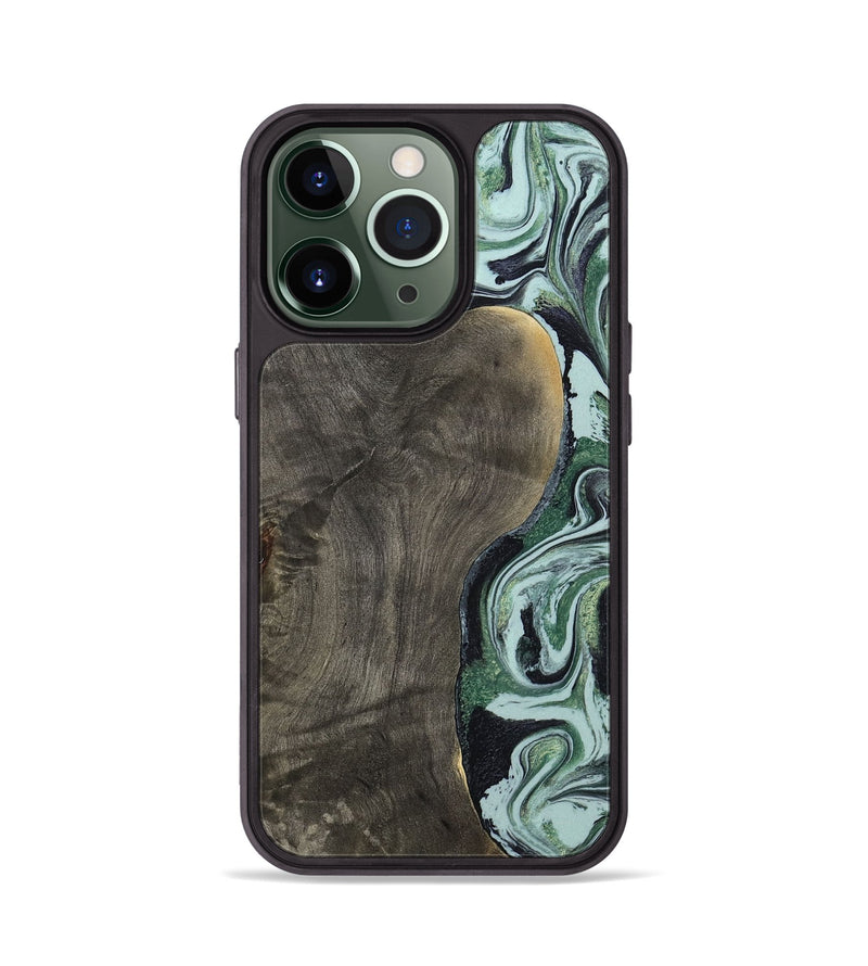 iPhone 13 Pro Wood Phone Case - Ocie (Green, 801362)
