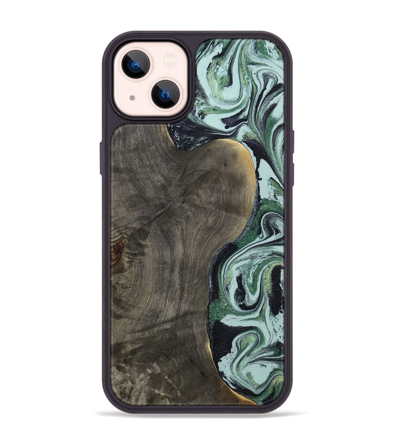 iPhone 14 Plus Wood Phone Case - Ocie (Green, 801362)