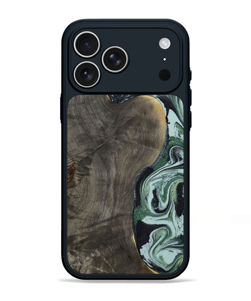 iPhone 17 Pro Max Wood Phone Case - Ocie (Green, 801362)