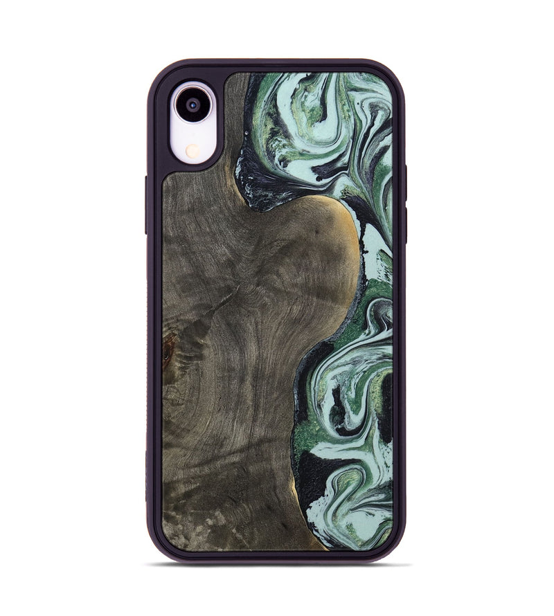 iPhone Xr Wood Phone Case - Ocie (Green, 801362)