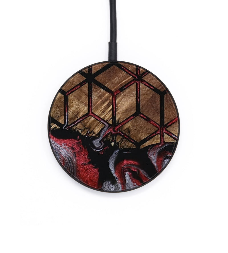 Circle Wood Wireless Charger - Emelia (Pattern, 801363)