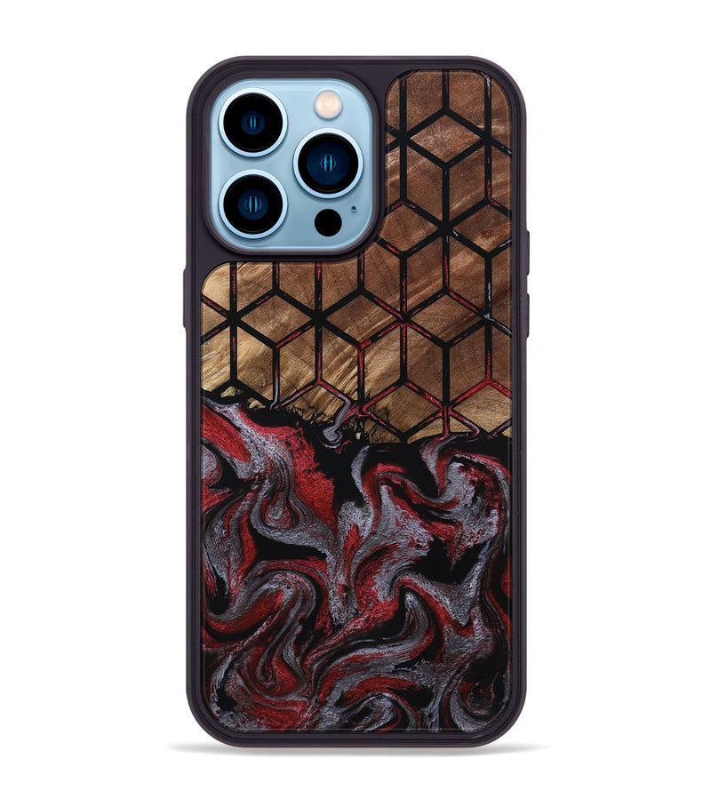 iPhone 14 Pro Max Wood Phone Case - Emelia (Pattern, 801363)